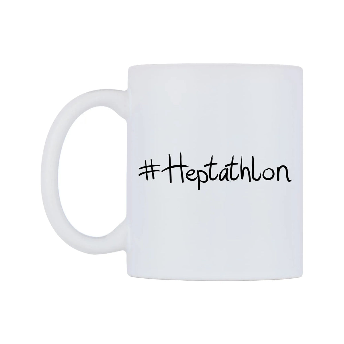 Heptathlon Mug — mug, right side, on a white background