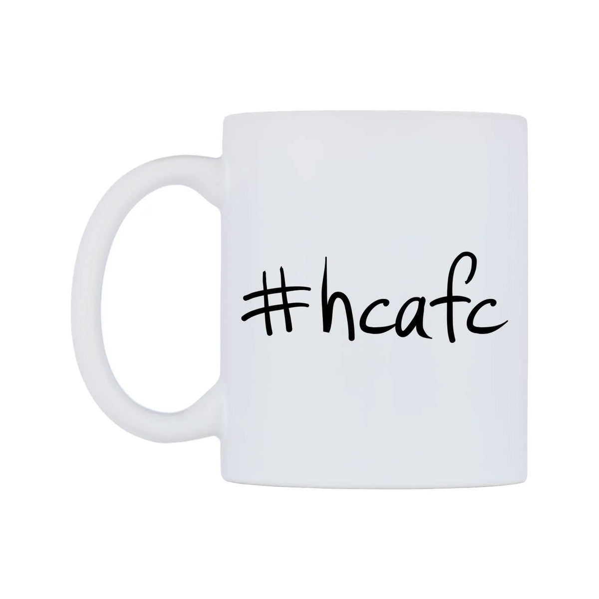 hcafc Mug — mug, right side, on a white background