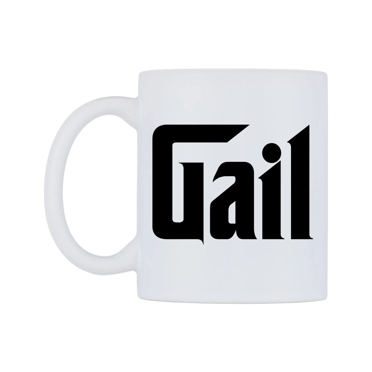 Gail - Godfather Themed Mug — white 11oz gloss mug, right side, on a white background
