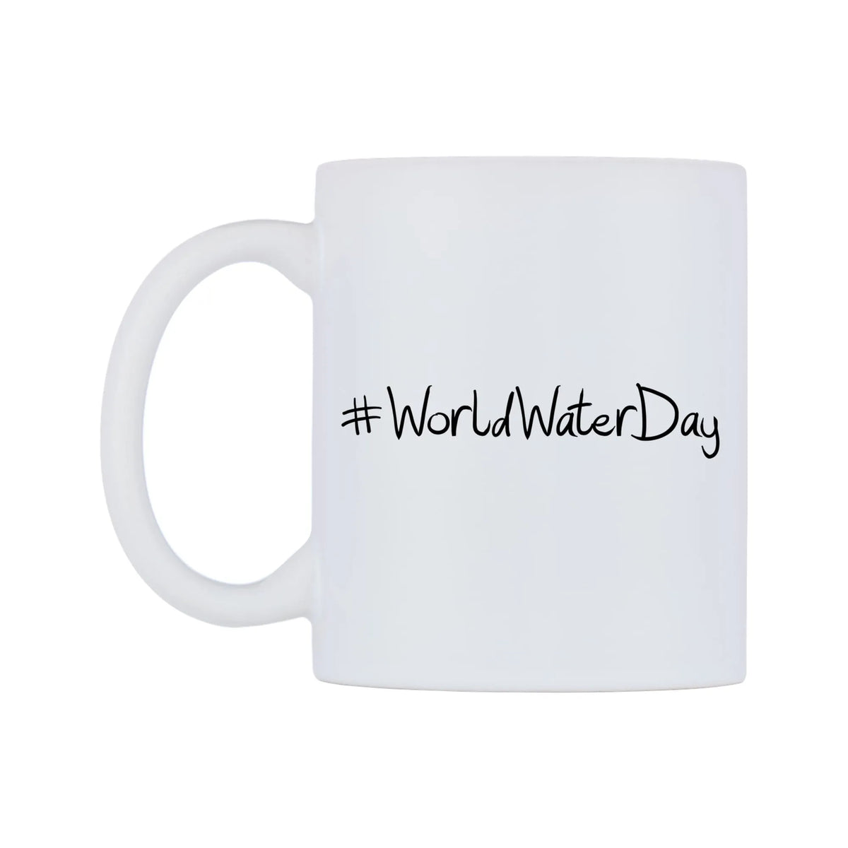 WorldWaterDay Mug — mug, right side, on a white background