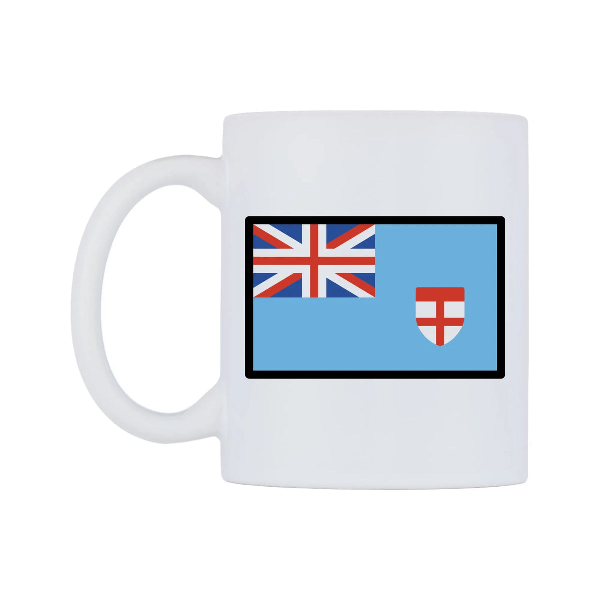 Fiji Flag Emoji Mug — mug, right side, on a white background