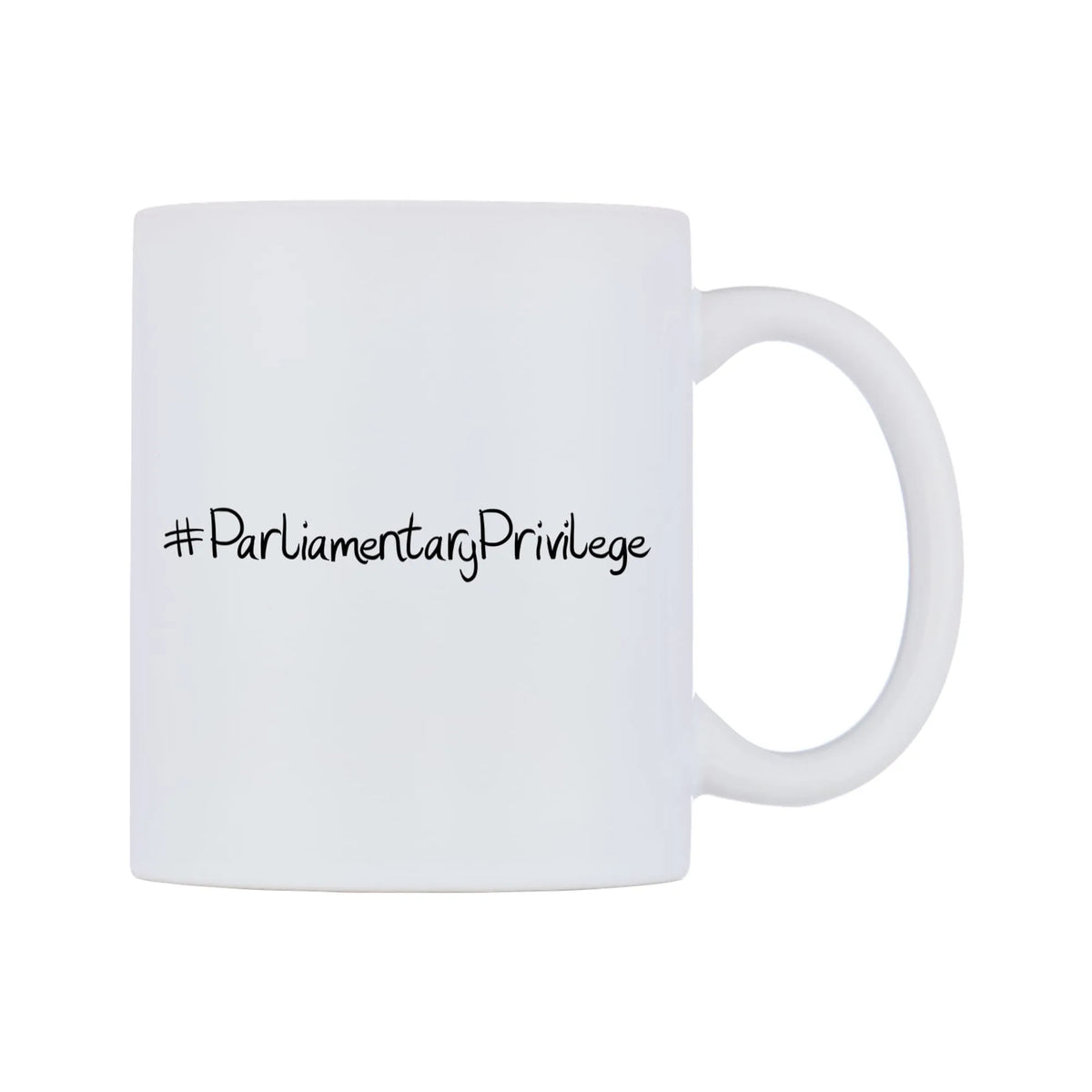 ParliamentaryPrivilege Mug — mug, left side, on a white background