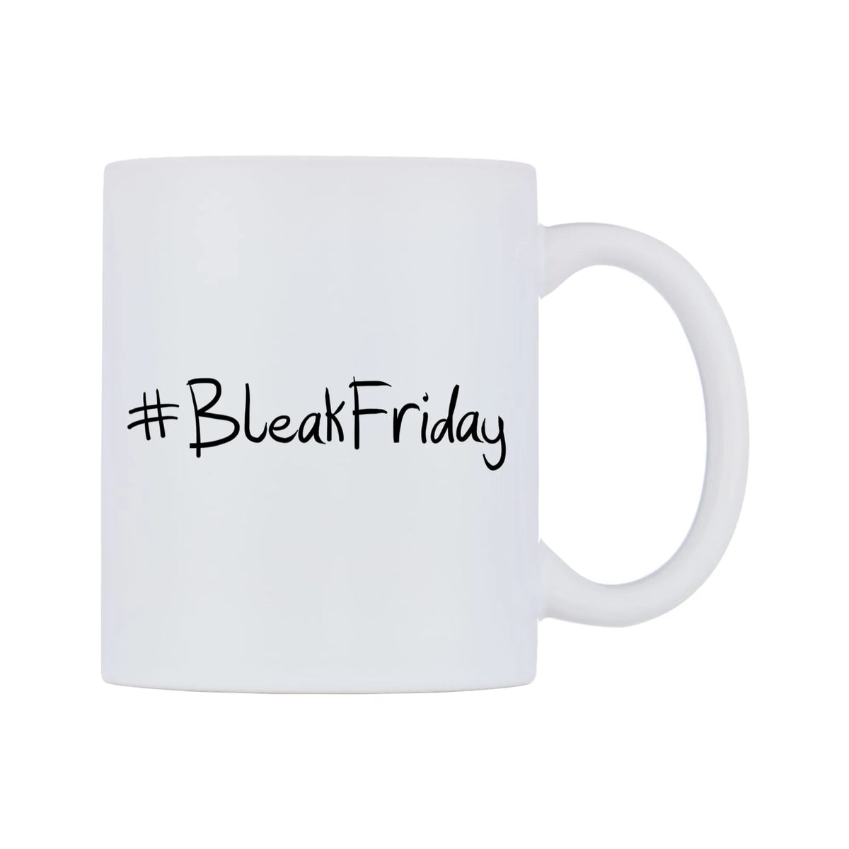 BleakFriday Mug — mug, left side, on a white background