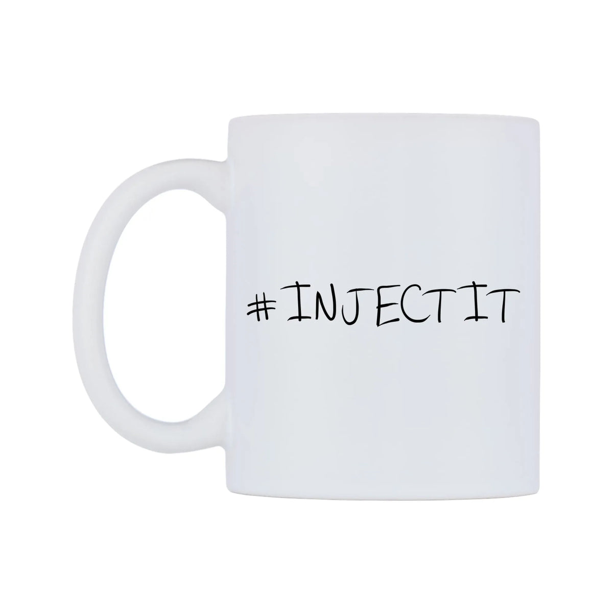 INJECTIT Mug — mug, right side, on a white background