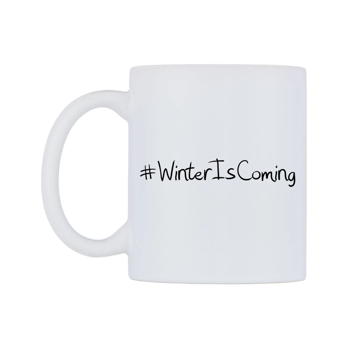 WinterIsComing Mug — mug, right side, on a white background