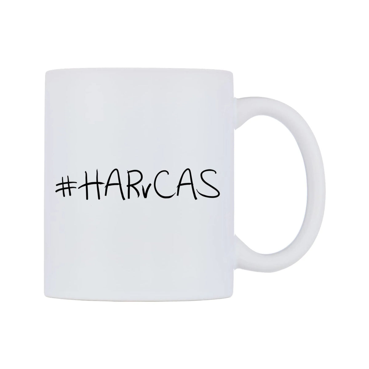 HARvCAS Mug — mug, left side, on a white background