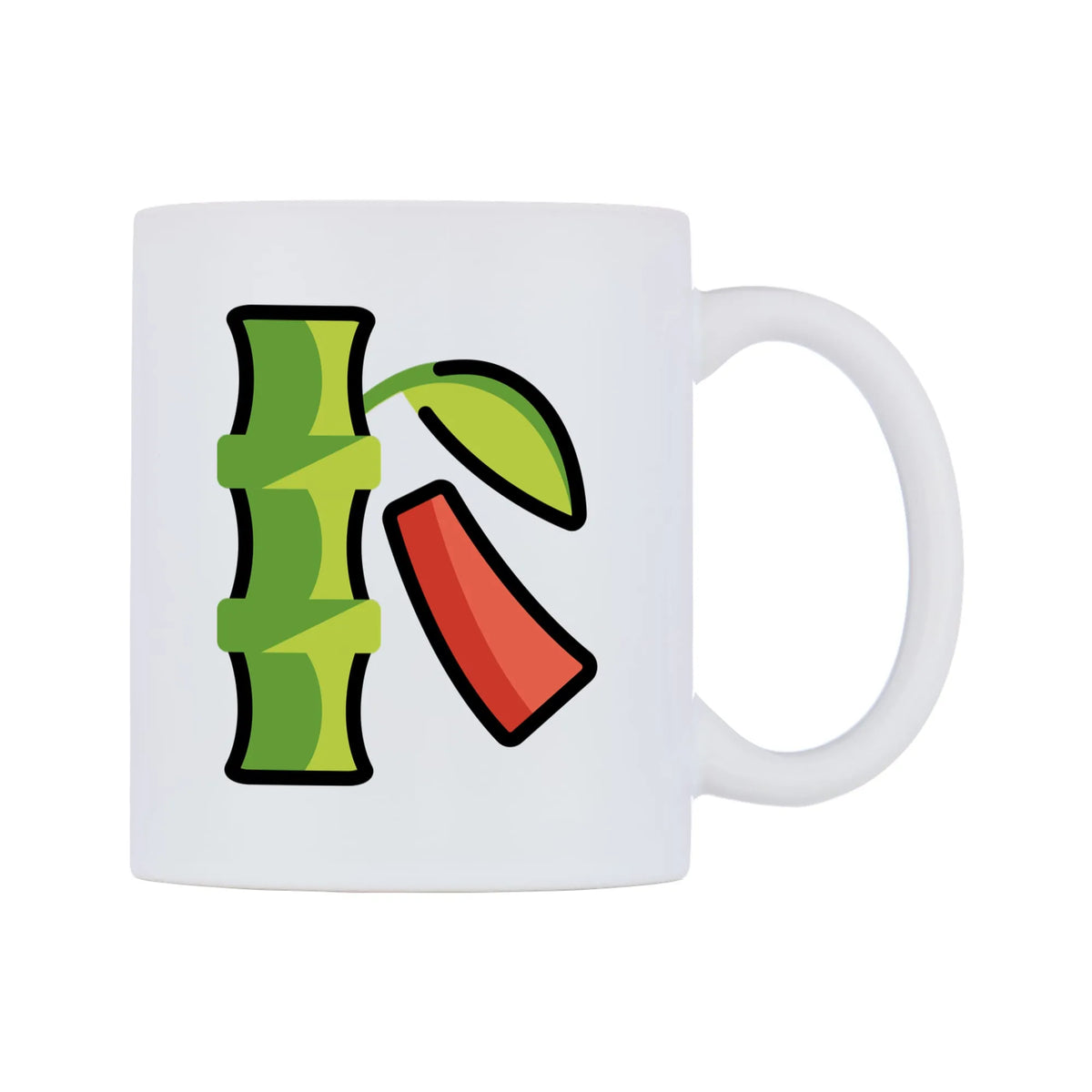 Tanabata Tree Emoji Mug — mug, left side, on a white background