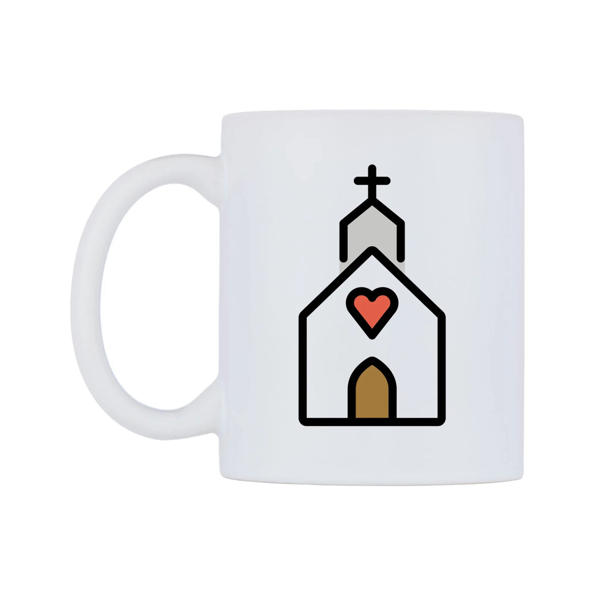 Wedding Emoji Mug — mug, right side, on a white background