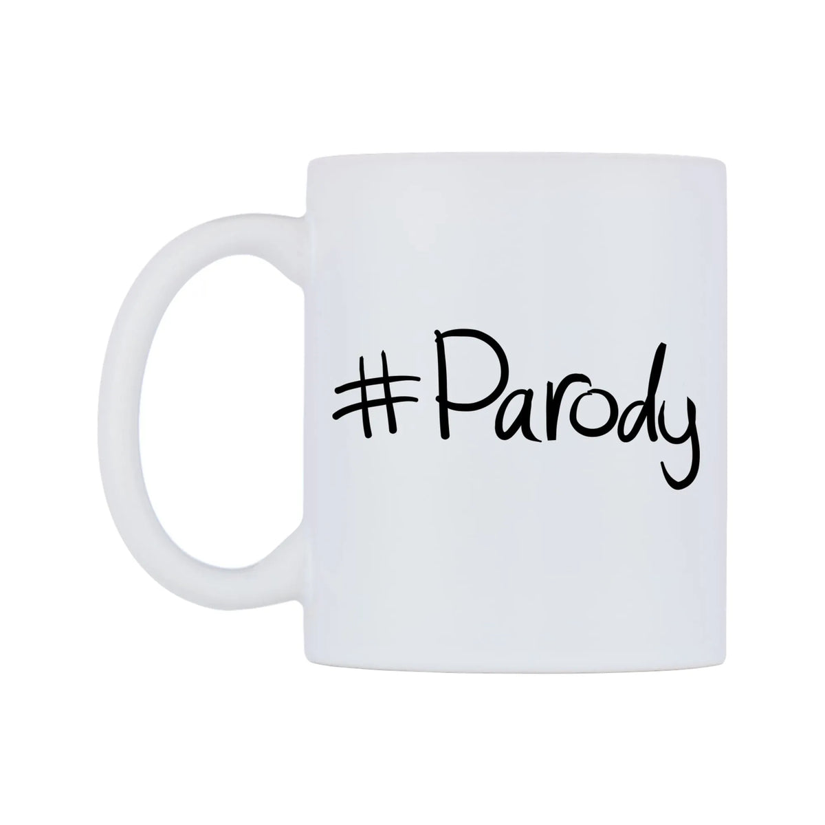 Parody Mug — mug, right side, on a white background