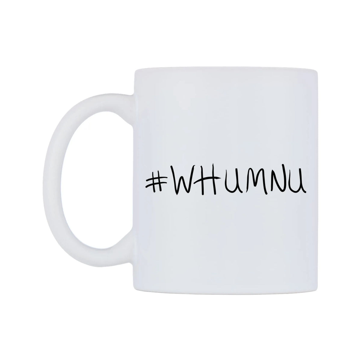 WHUMNU Mug — mug, right side, on a white background