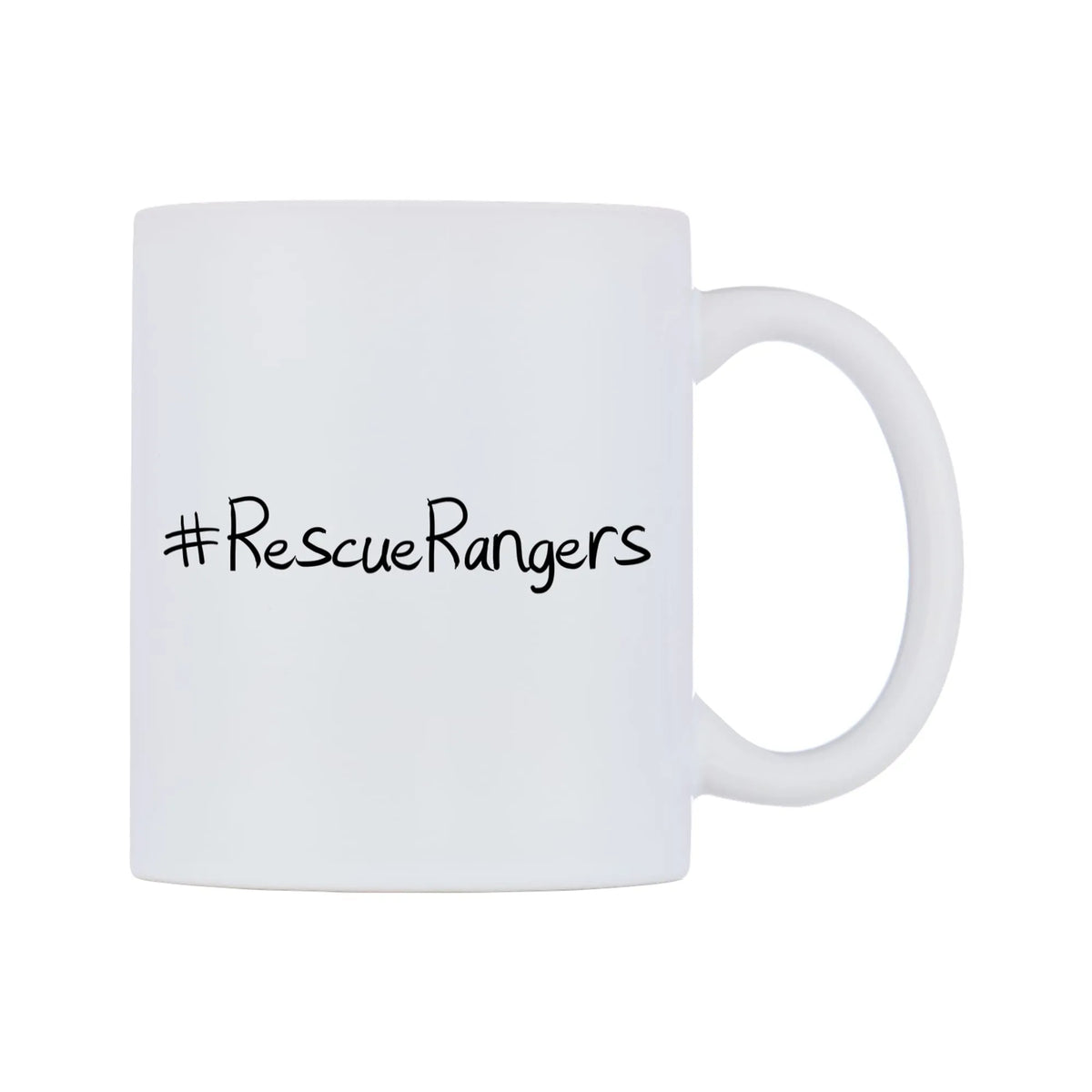 RescueRangers Mug — mug, left side, on a white background