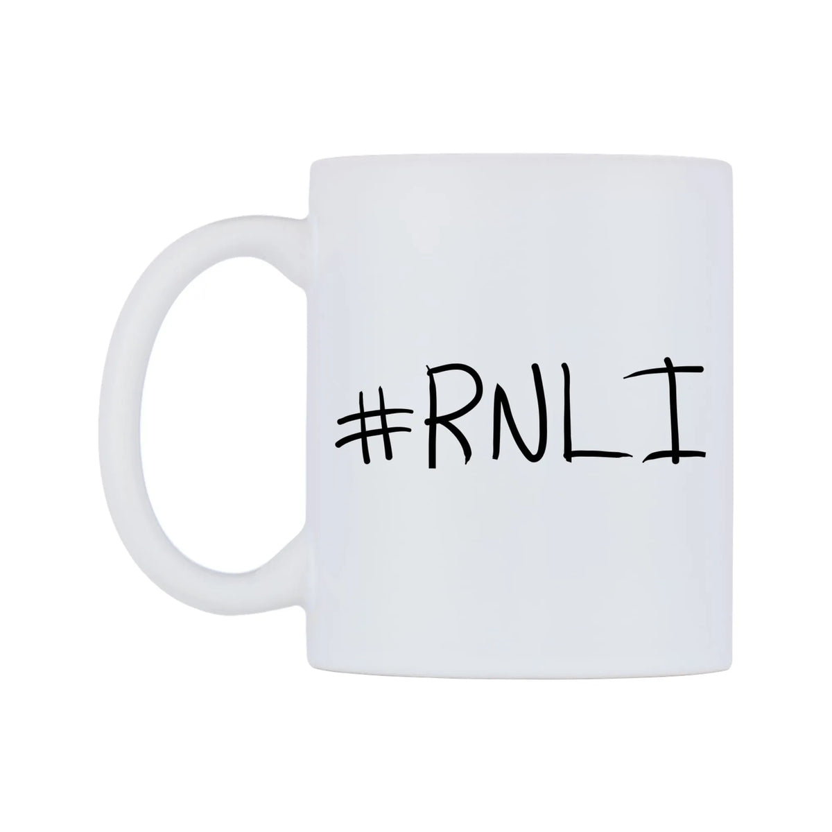 RNLI Mug — mug, right side, on a white background