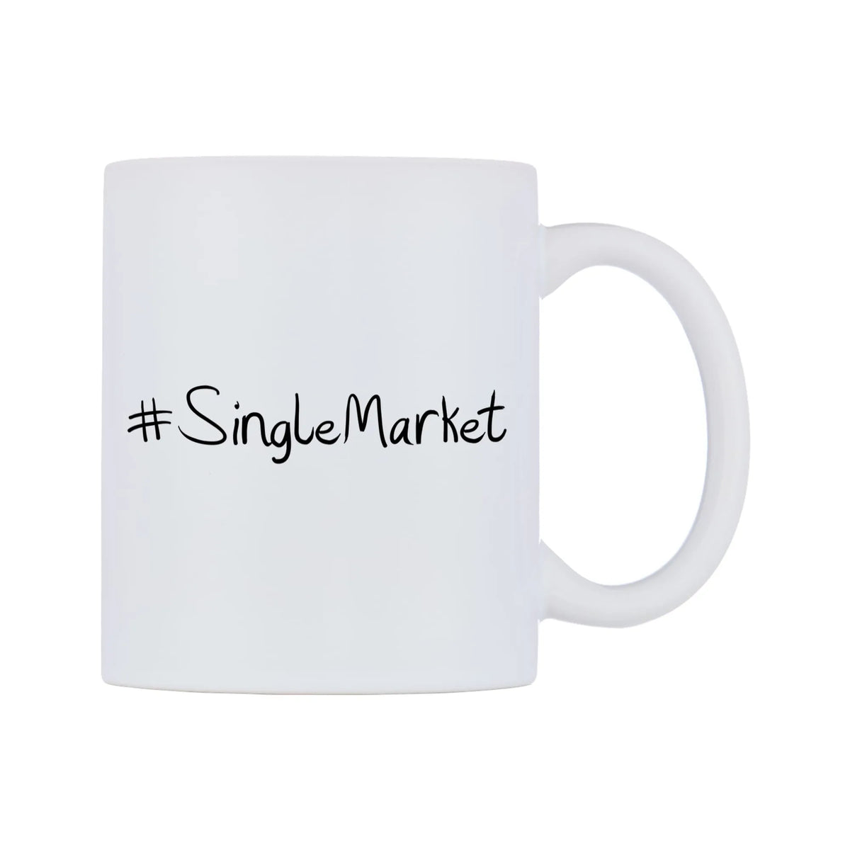 SingleMarket Mug — mug, left side, on a white background