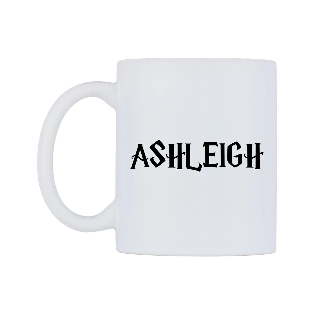 Ashleigh - Wizard Themed Mug — white 11oz gloss mug, right side, on a white background