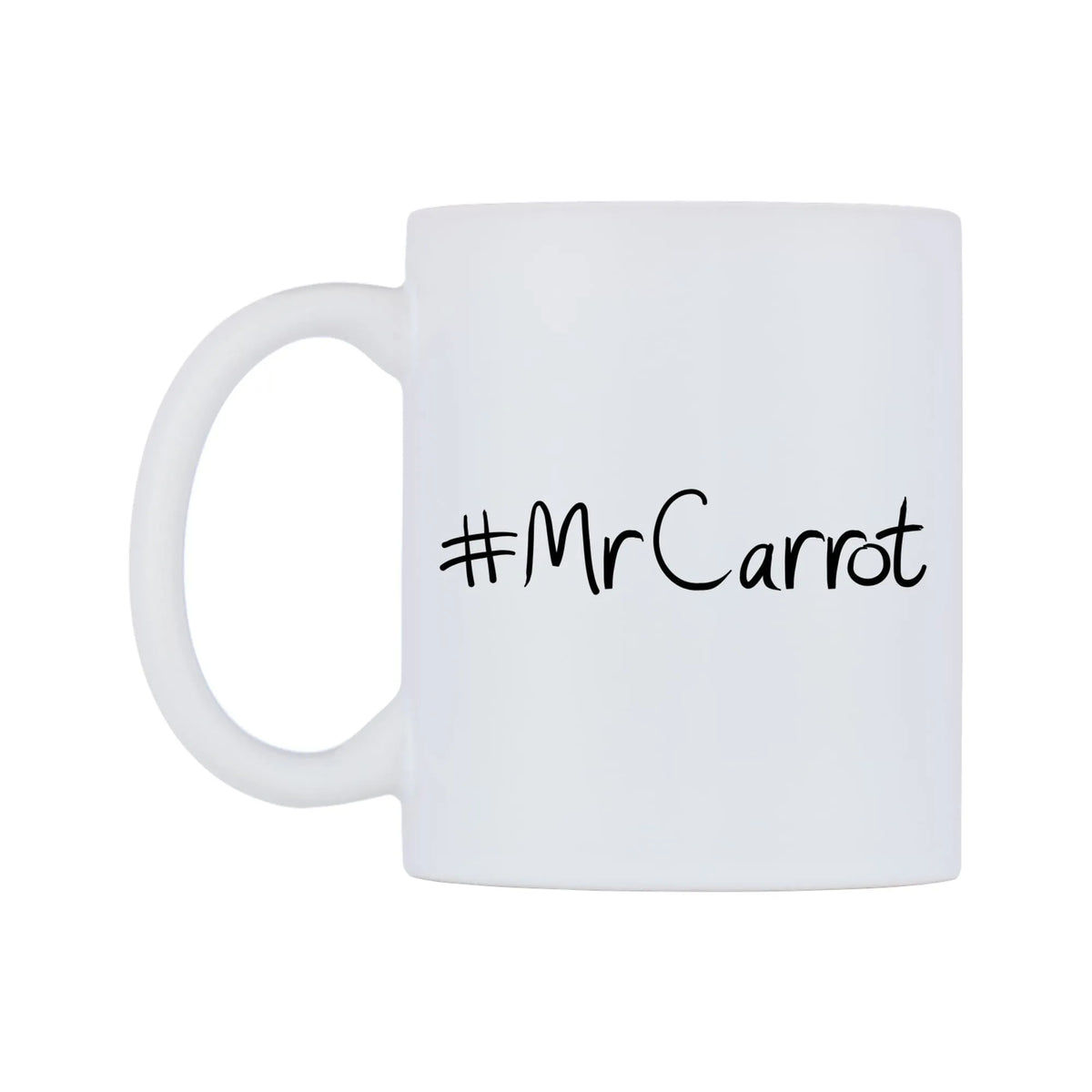 MrCarrot Mug — mug, right side, on a white background