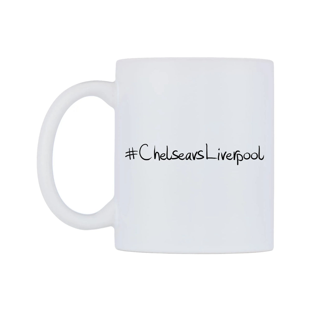 ChelseavsLiverpool Mug — mug, right side, on a white background