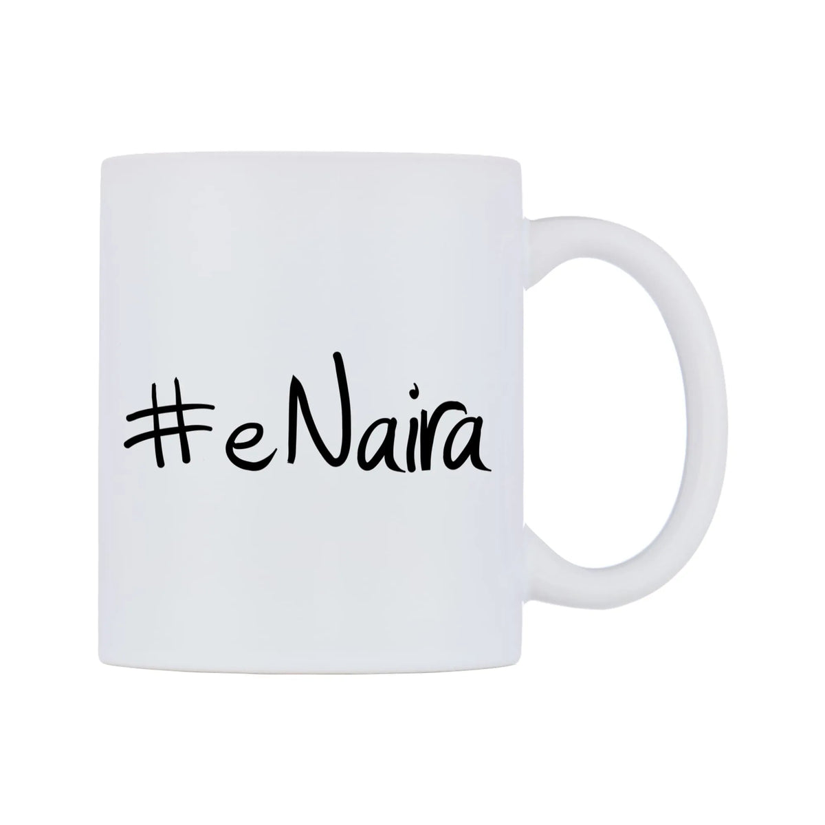 eNaira Mug — mug, left side, on a white background