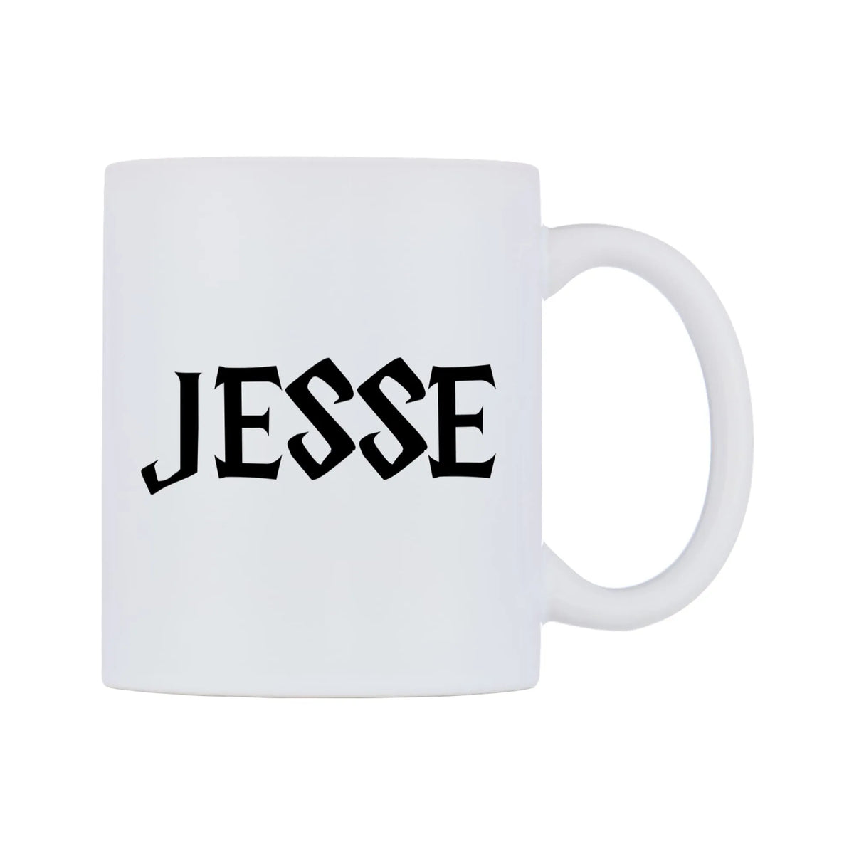 Jesse - Wizard Themed Mug — white 11oz gloss mug, left side, on a white background