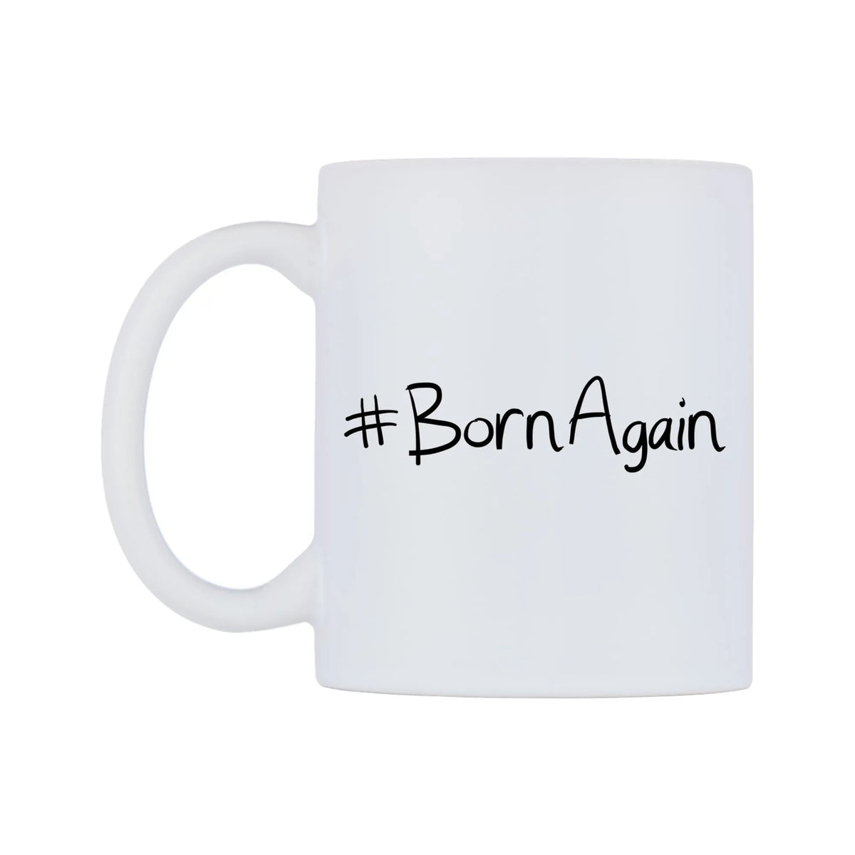 BornAgain Mug — mug, right side, on a white background