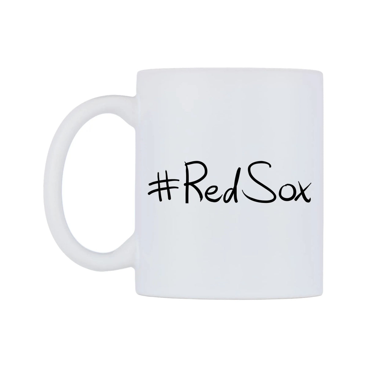 RedSox Mug — mug, right side, on a white background