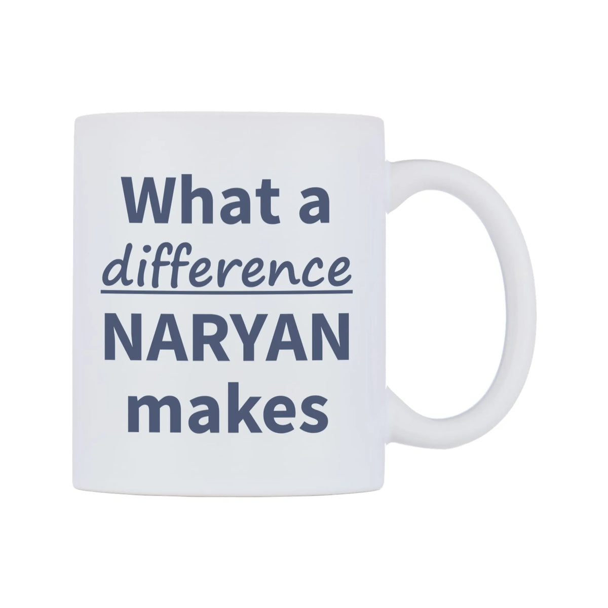 What a difference NARYAN makes Mug — mug, left side, on a white background