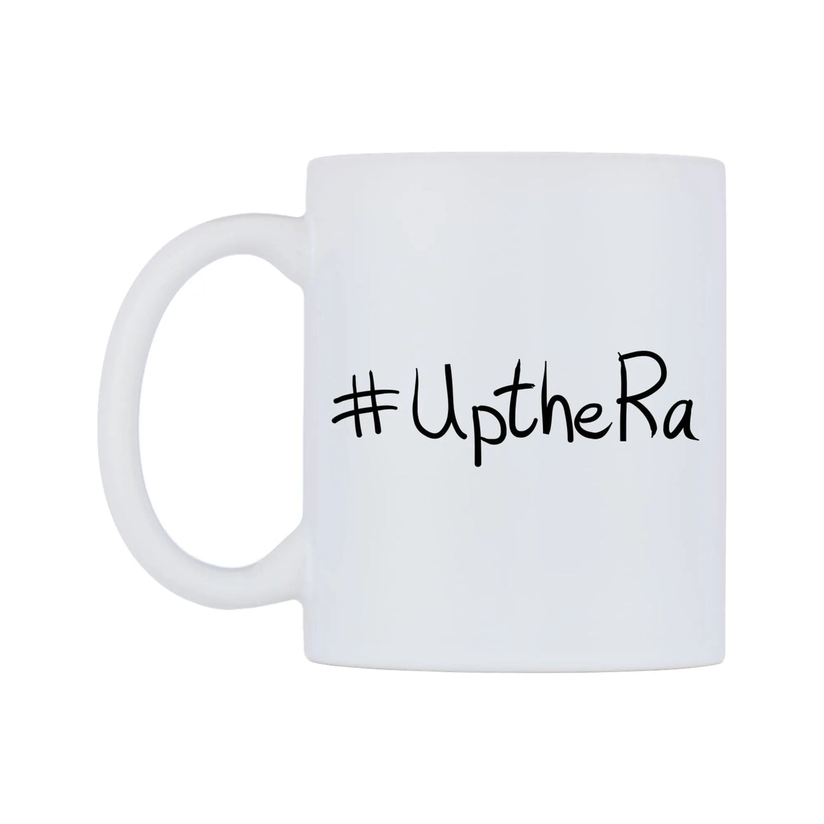 UptheRa Mug — mug, right side, on a white background