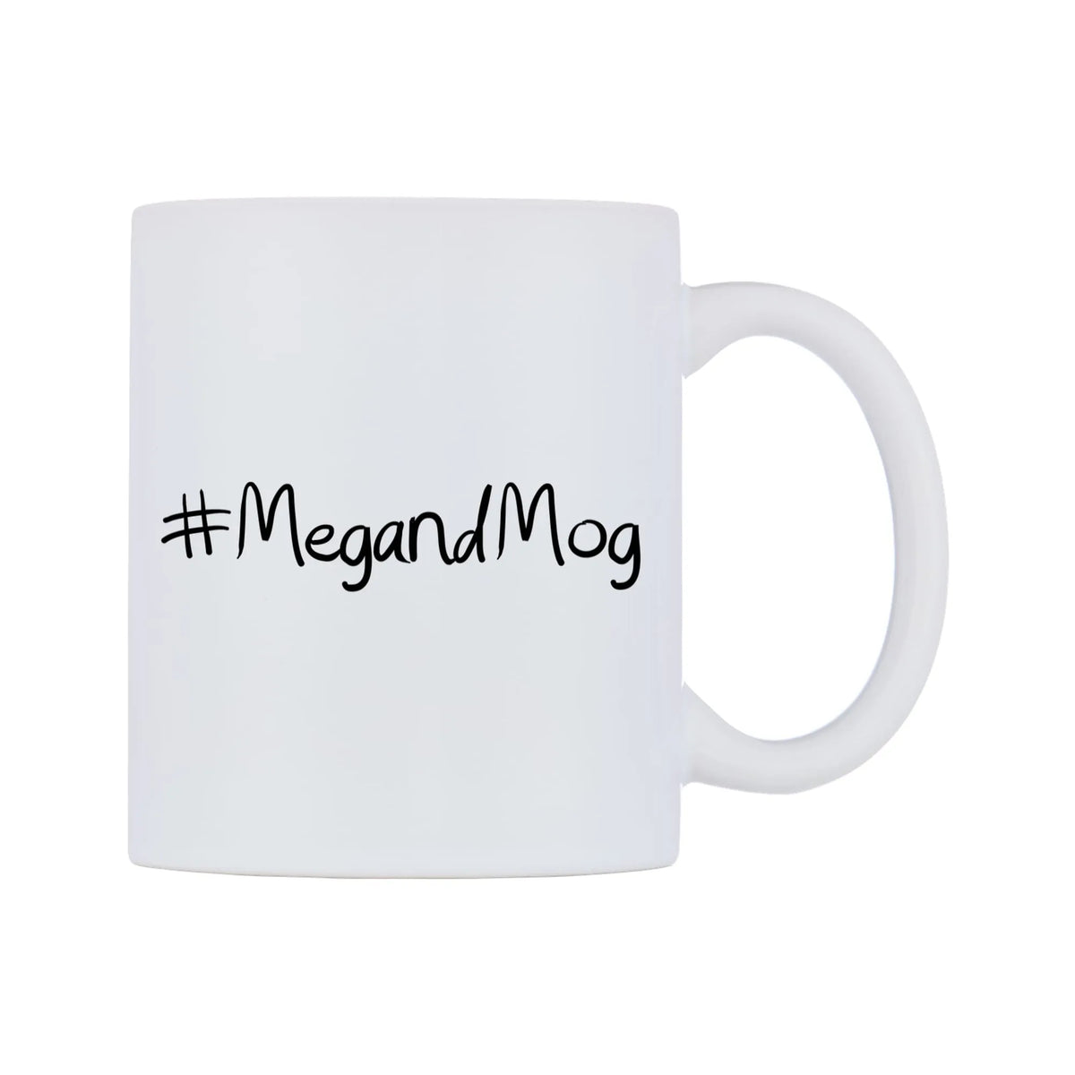 MegandMog Mug — mug, left side, on a white background
