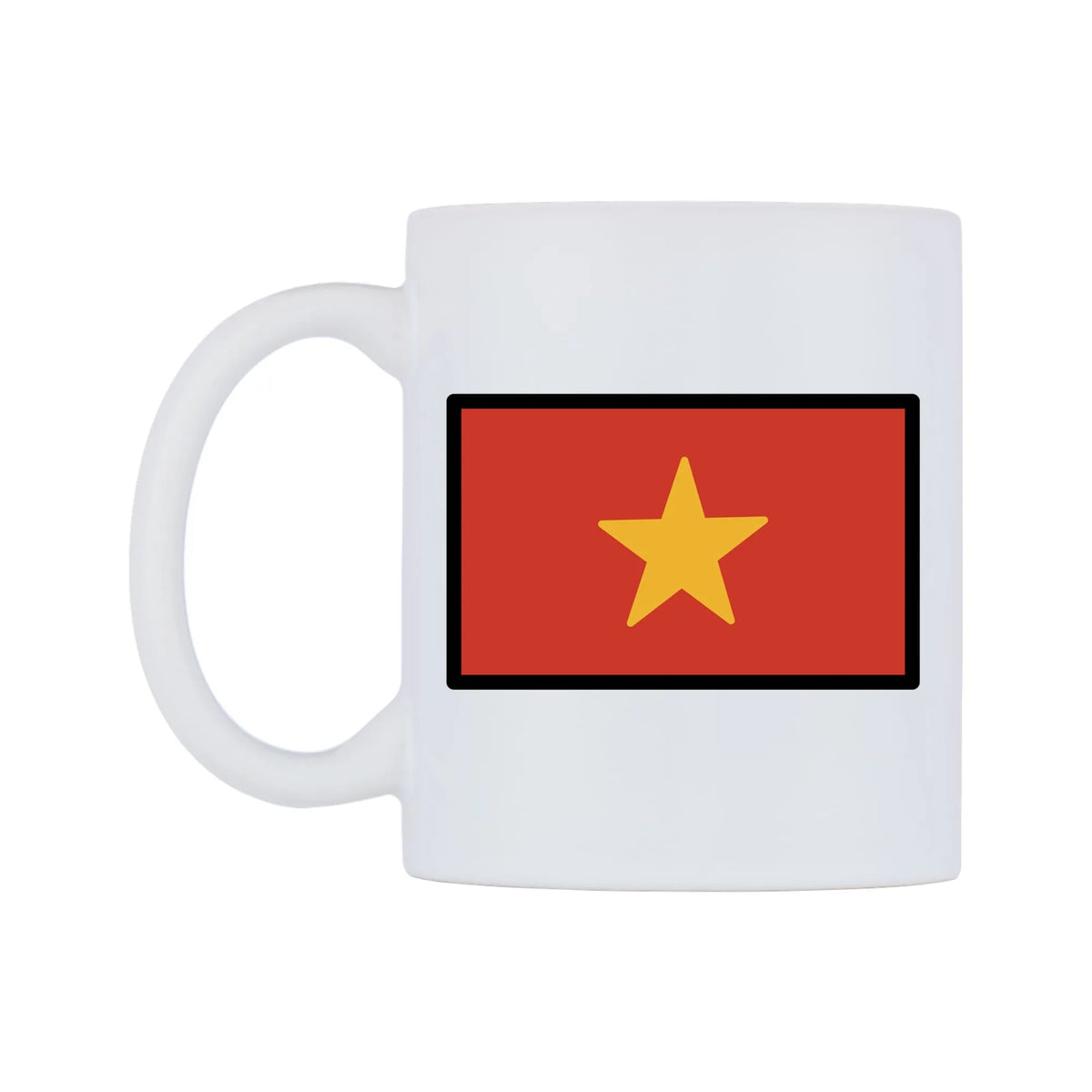 Vietnam Flag Emoji Mug — mug, right side, on a white background