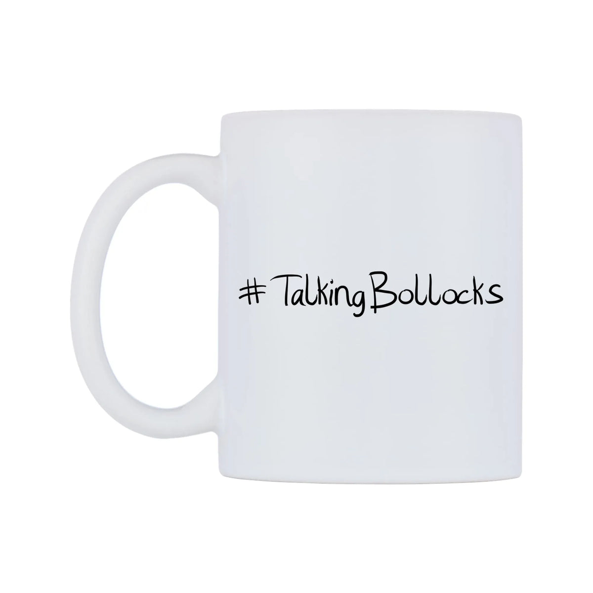 TalkingBollocks Mug — mug, right side, on a white background