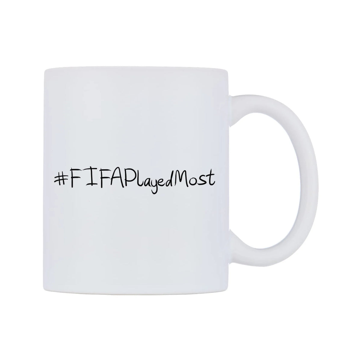 FIFAPlayedMost Mug — mug, left side, on a white background