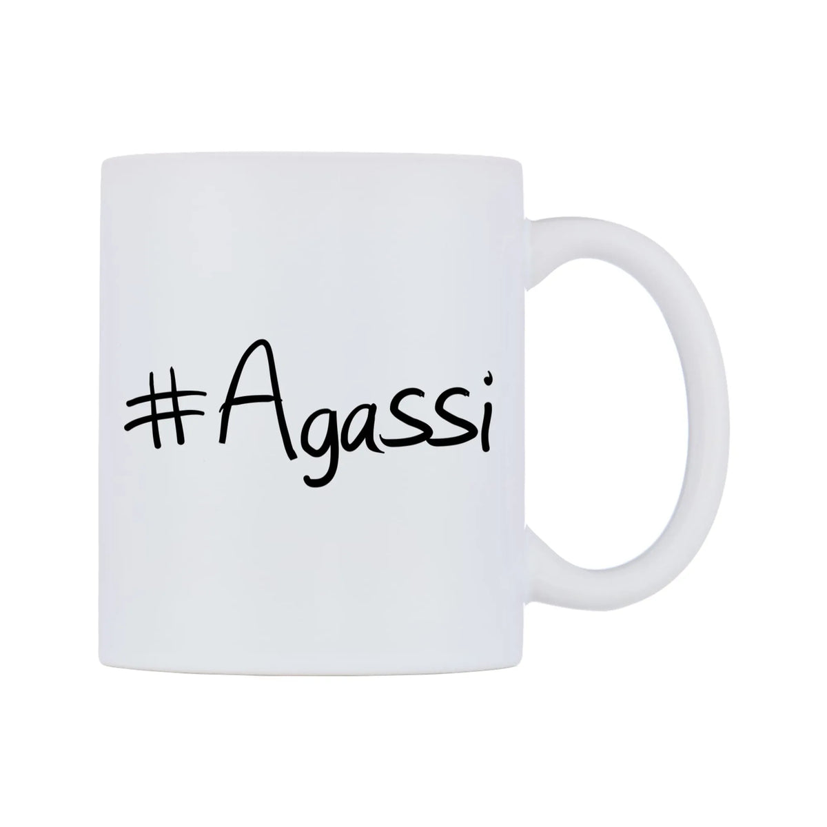 Agassi Mug — mug, left side, on a white background