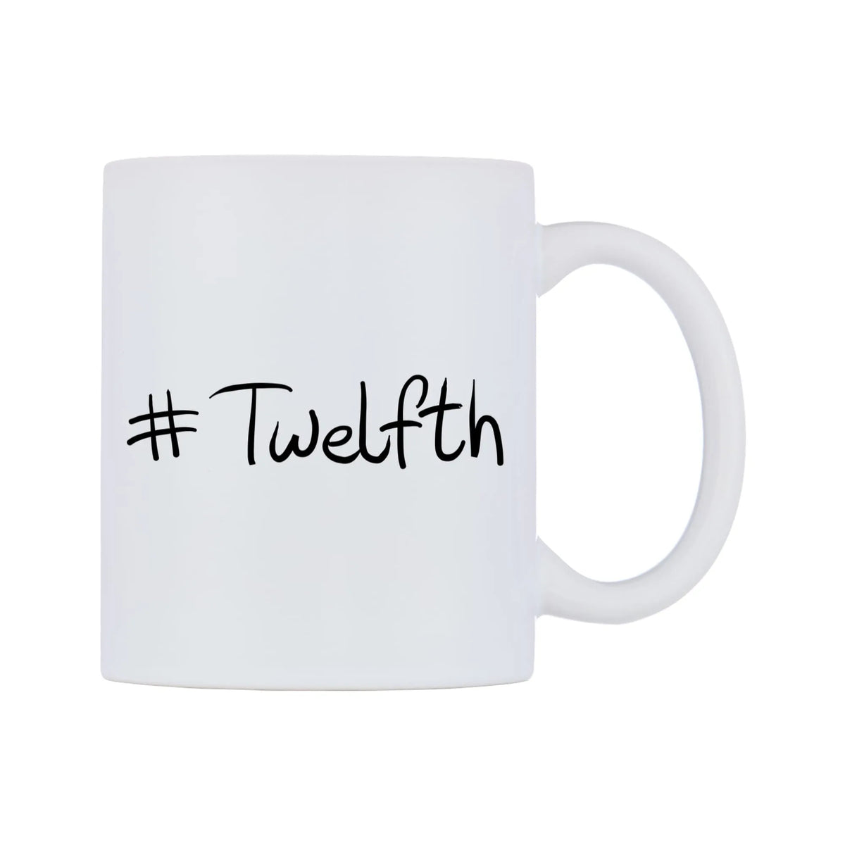 Twelfth Mug — mug, left side, on a white background