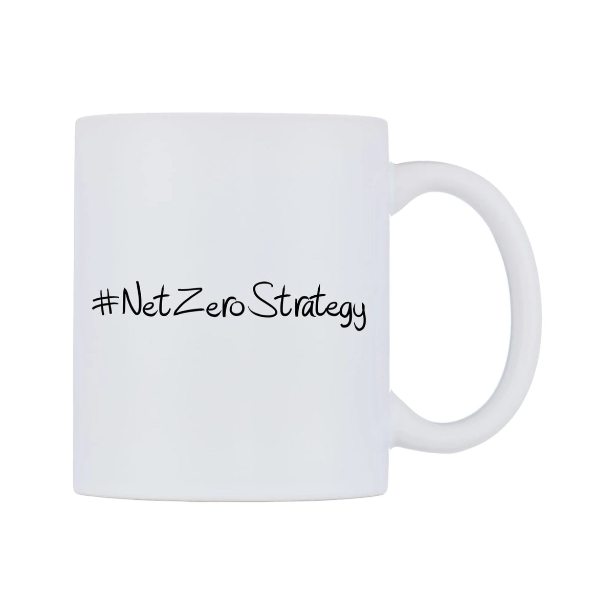 NetZeroStrategy Mug — mug, left side, on a white background