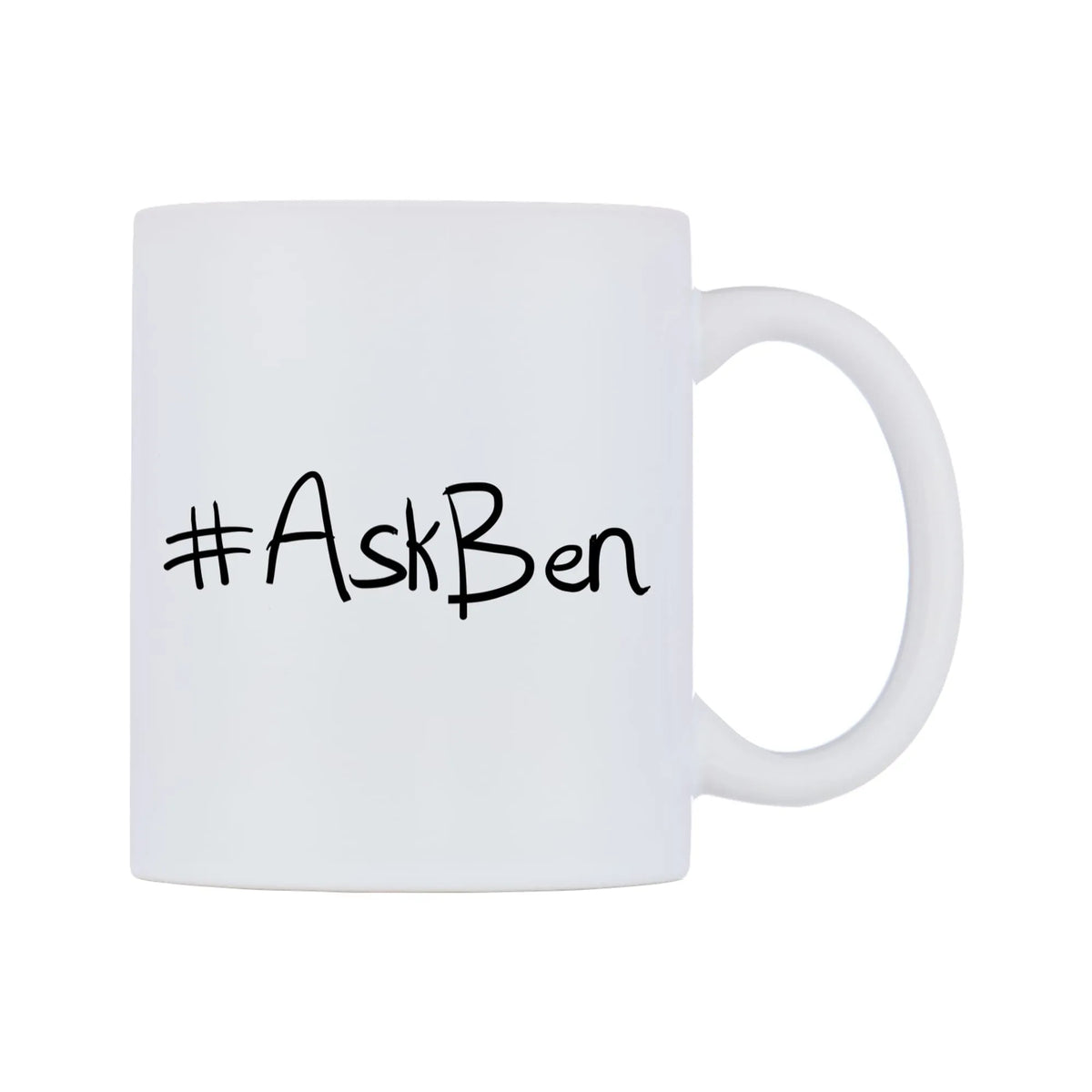 AskBen Mug — mug, left side, on a white background