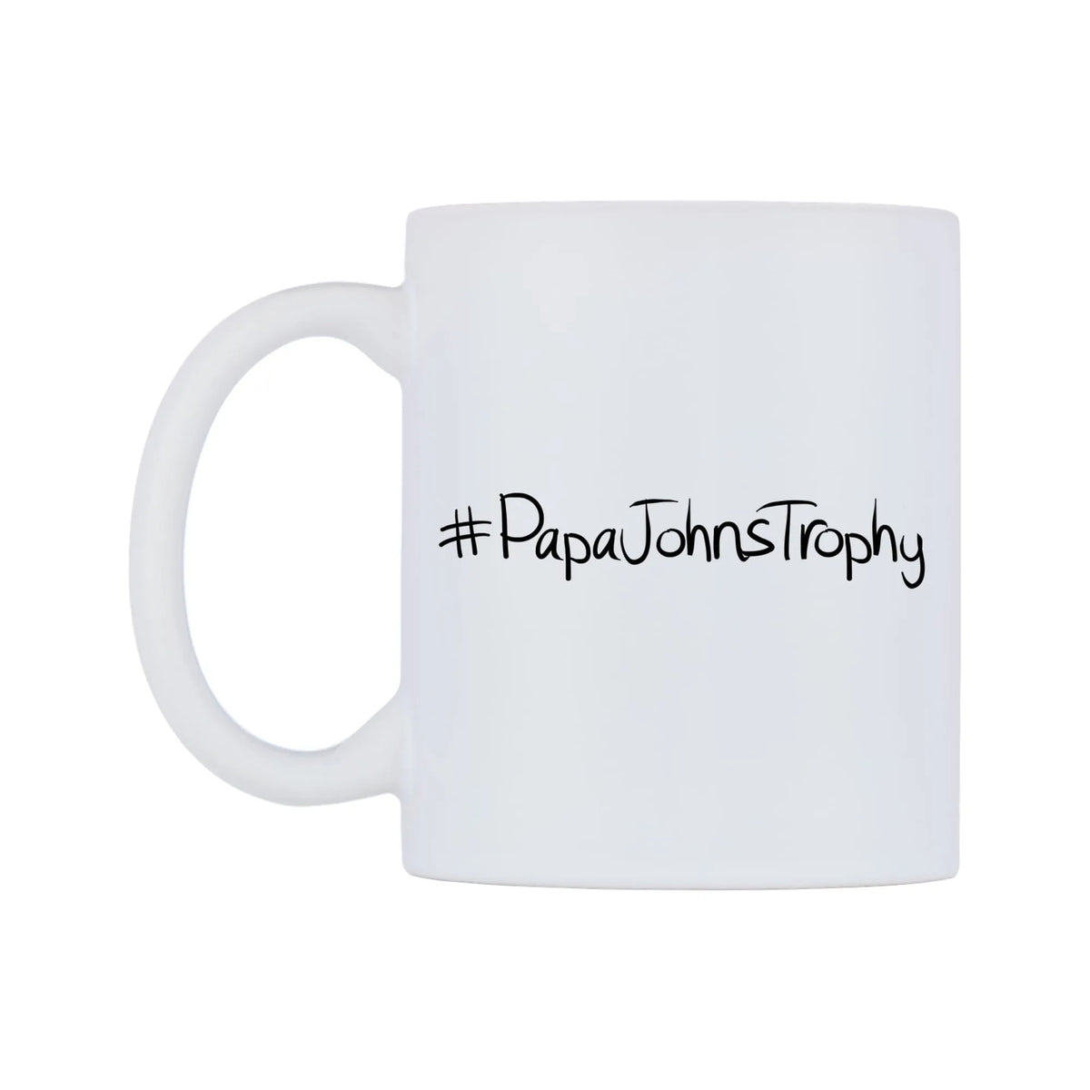 PapaJohnsTrophy Mug — mug, right side, on a white background