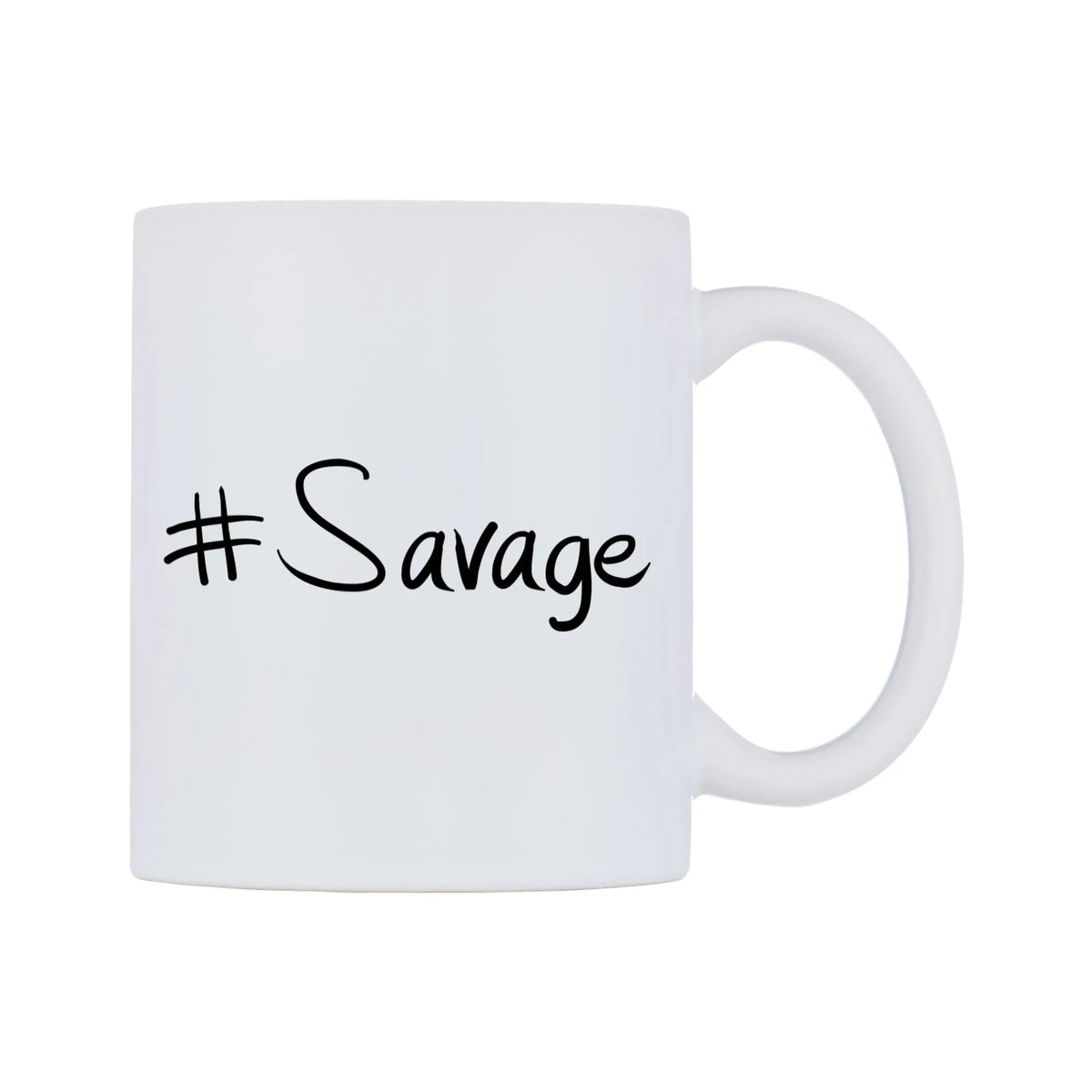 Savage Mug — mug, left side, on a white background
