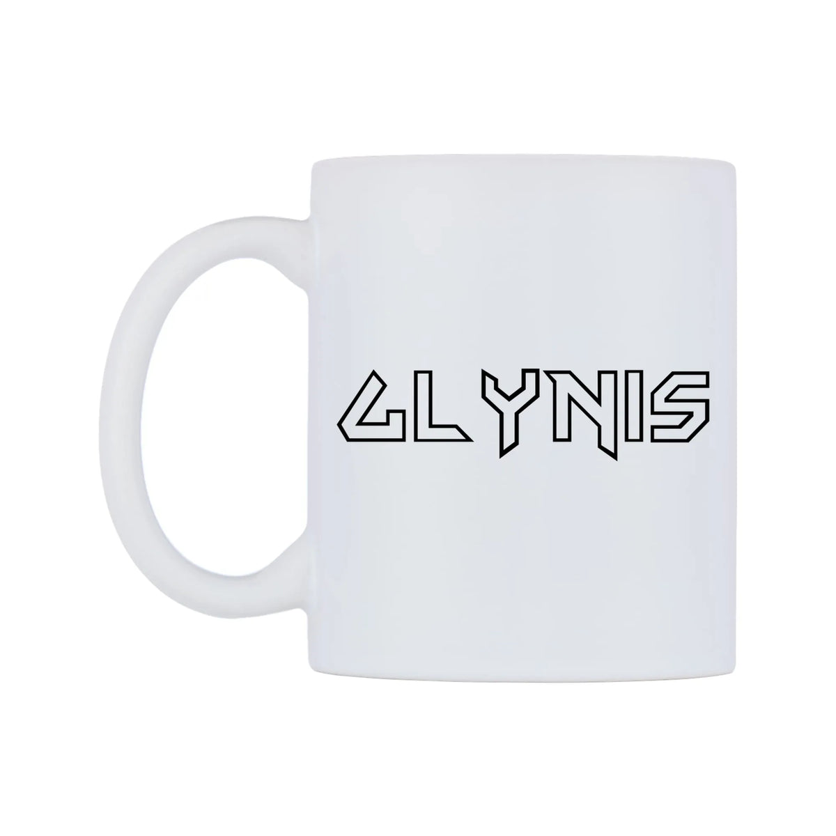 Glynis - Iron Maiden Themed Mug — white 11oz gloss mug, right side, on a white background