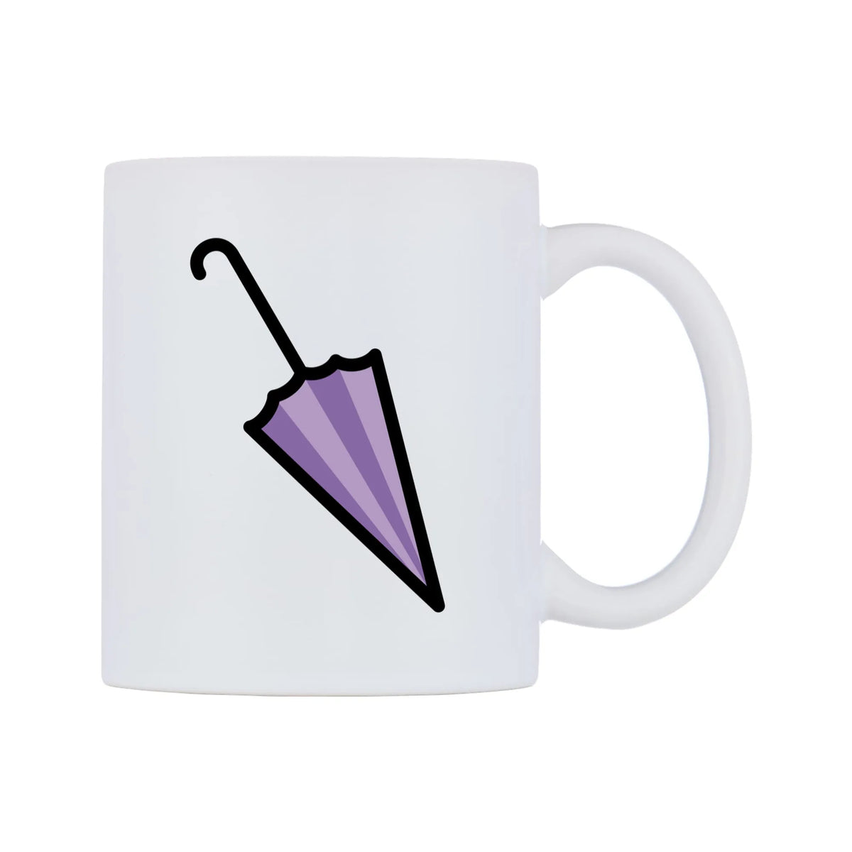 Closed Umbrella Emoji Mug — mug, left side, on a white background