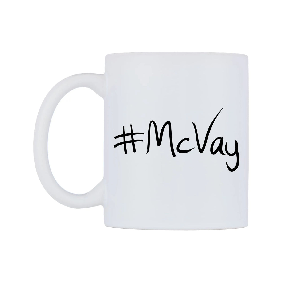 McVay Mug — mug, right side, on a white background