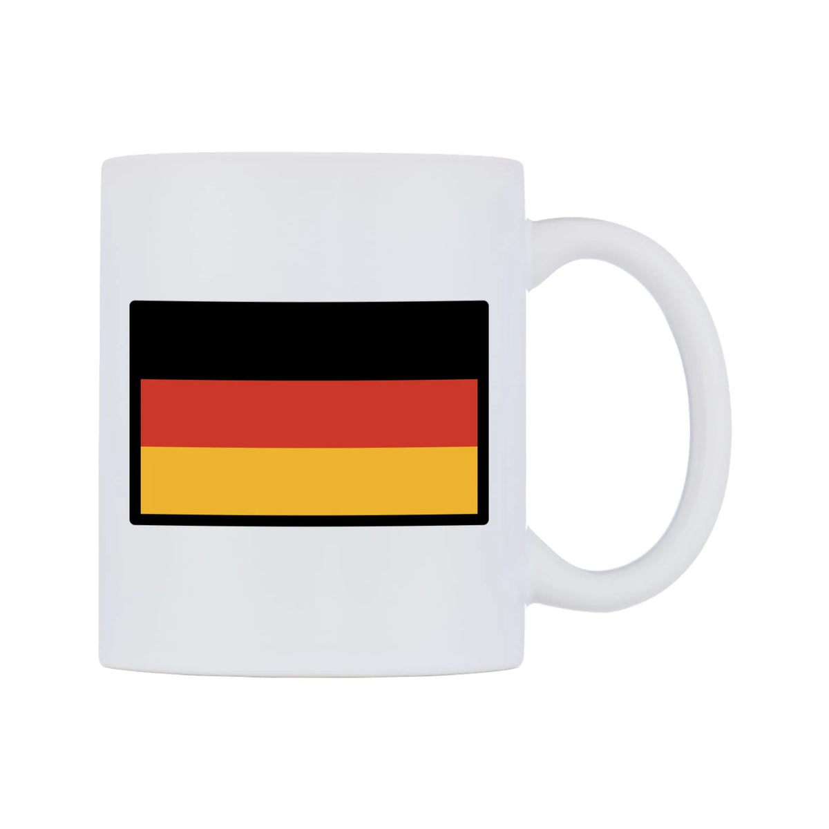 Germany Flag Emoji Mug — mug, left side, on a white background