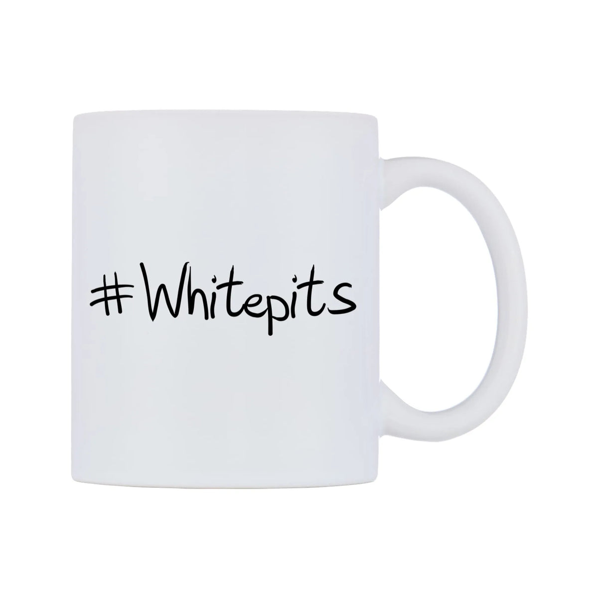 Whitepits Mug — mug, left side, on a white background