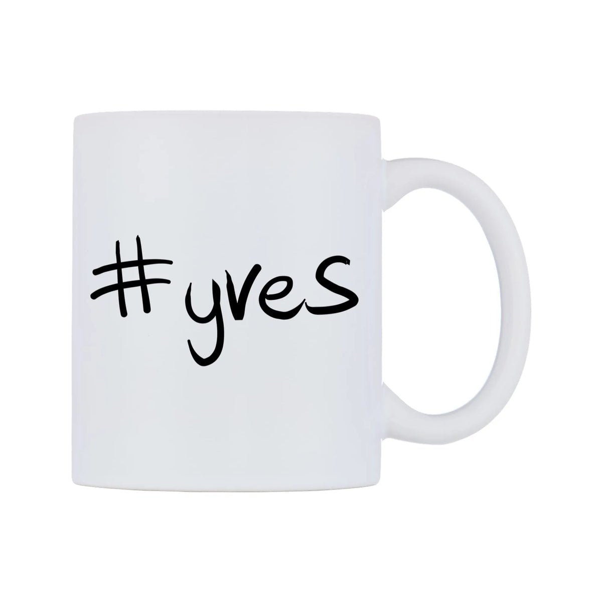 yves Mug — mug, left side, on a white background