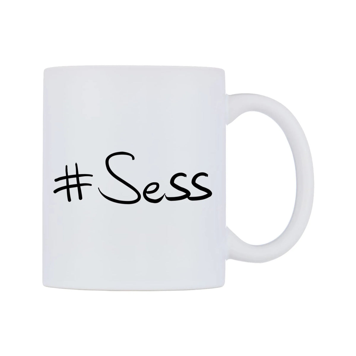 Sess Mug — mug, left side, on a white background