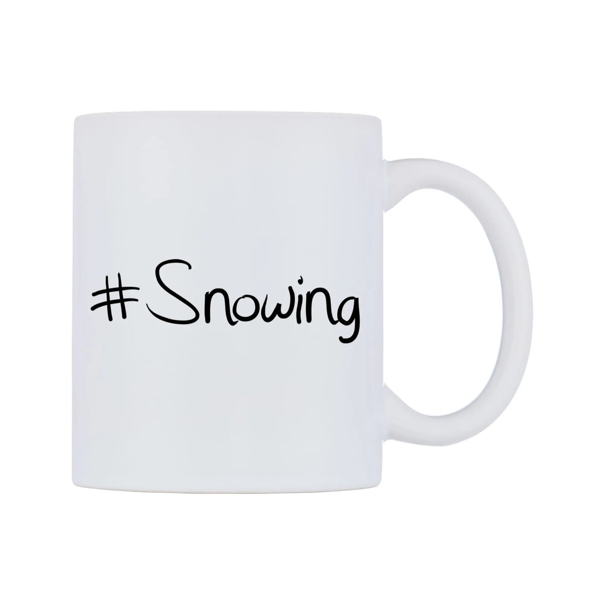 Snowing Mug — mug, left side, on a white background