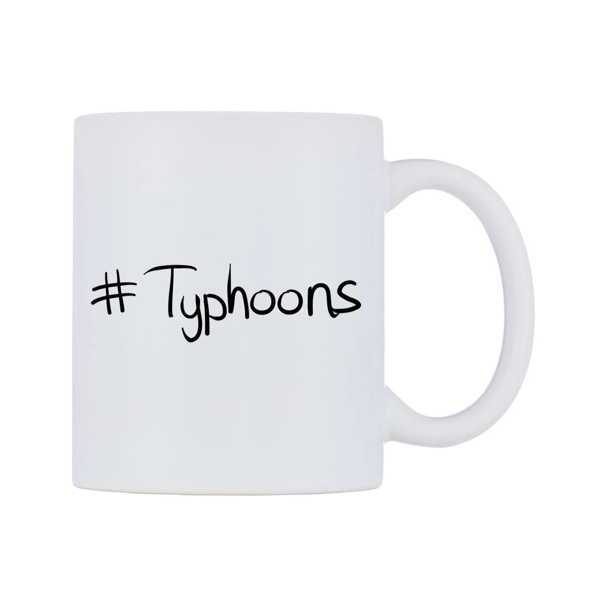 Typhoons Mug — mug, left side, on a white background