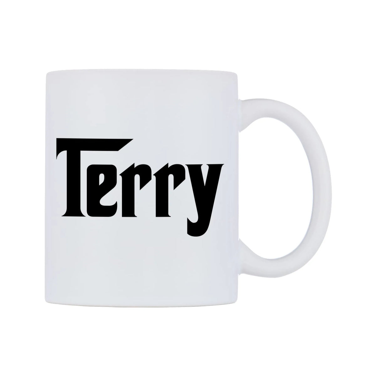 Terry - Godfather Themed Mug — white 11oz gloss mug, left side, on a white background