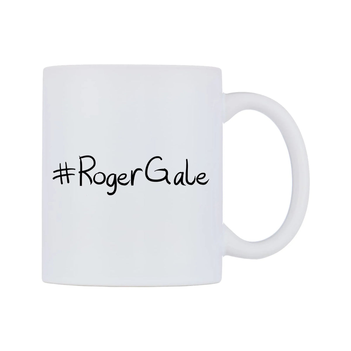 RogerGale Mug — mug, left side, on a white background