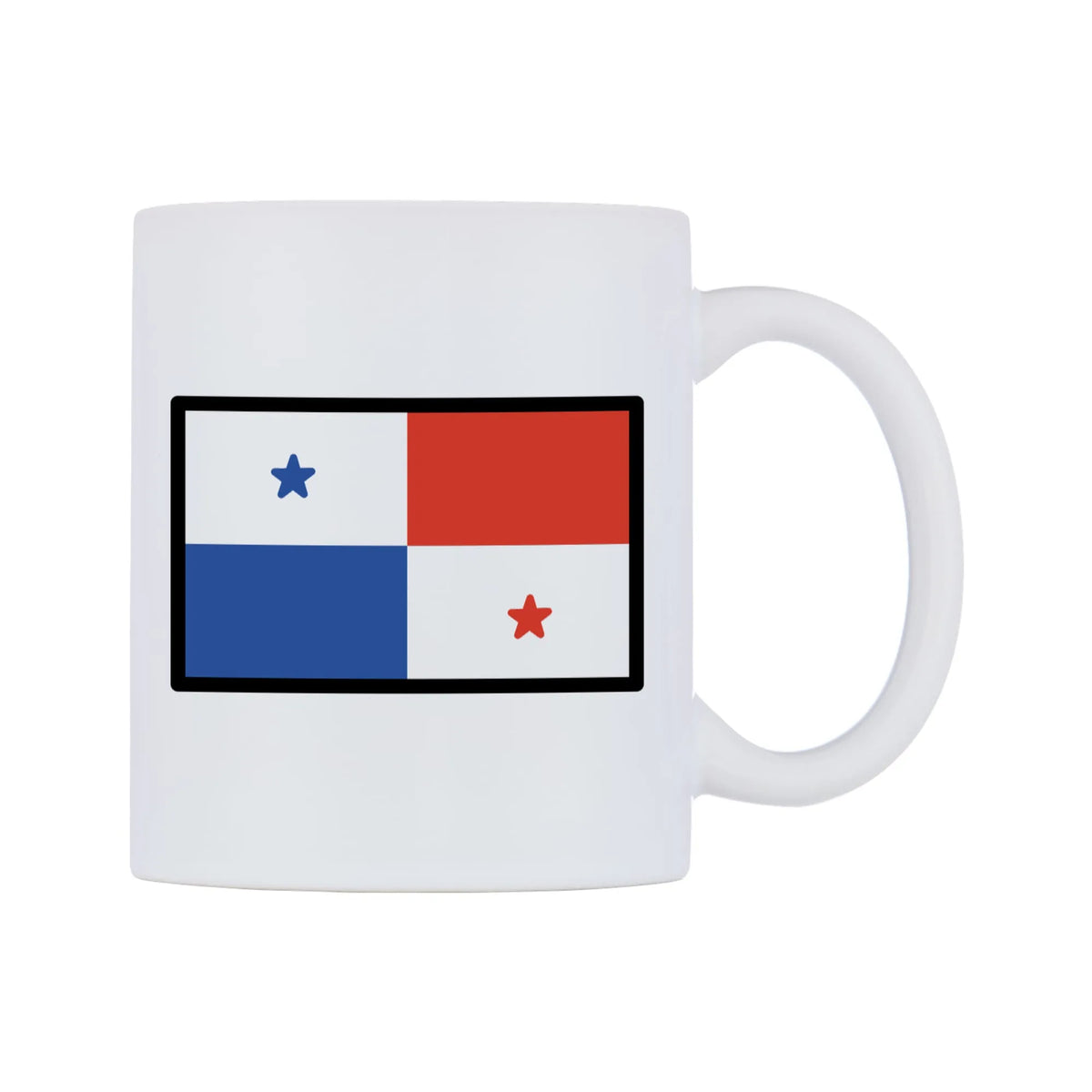 Panama Flag Emoji Mug — mug, left side, on a white background