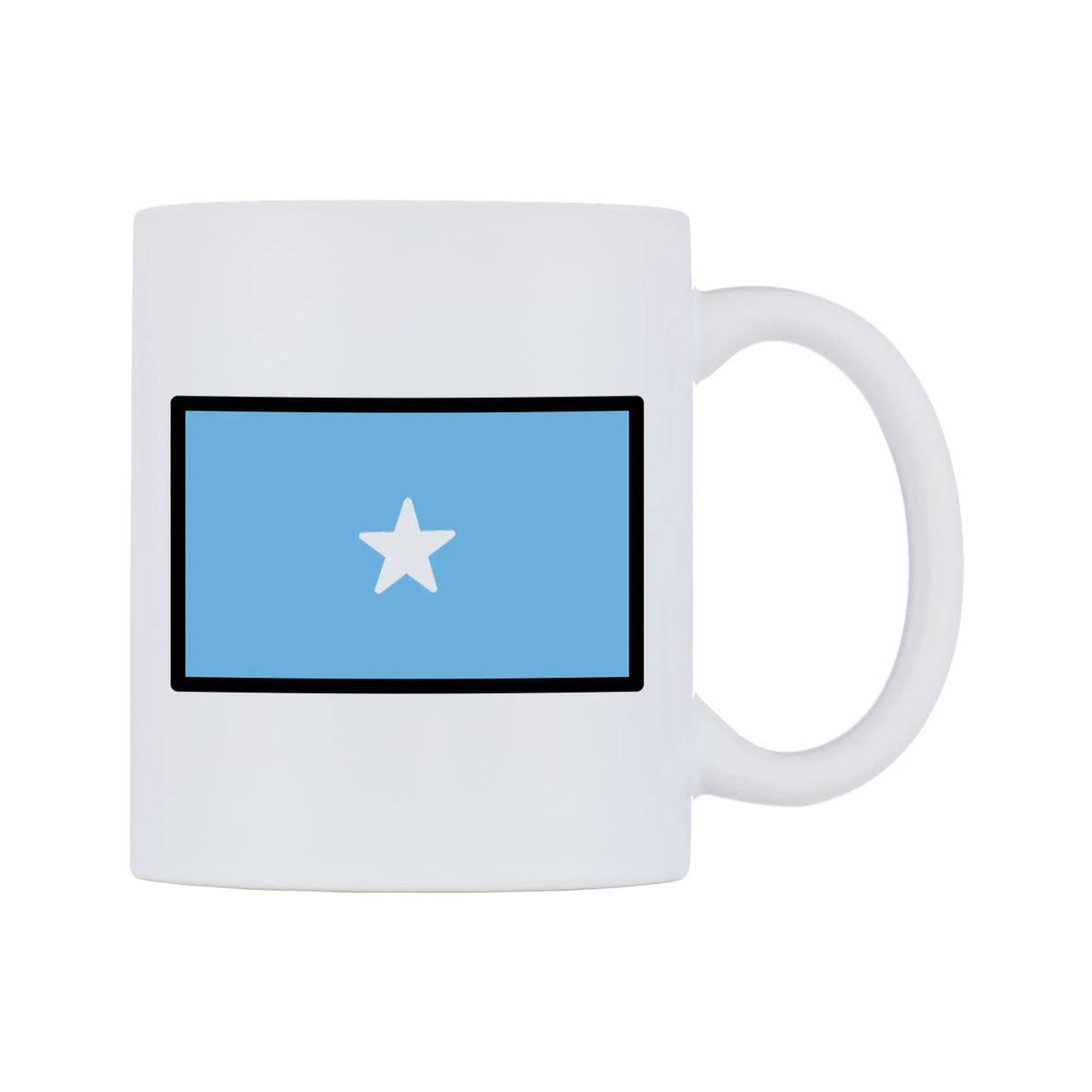 Somalia Flag Emoji Mug — mug, left side, on a white background