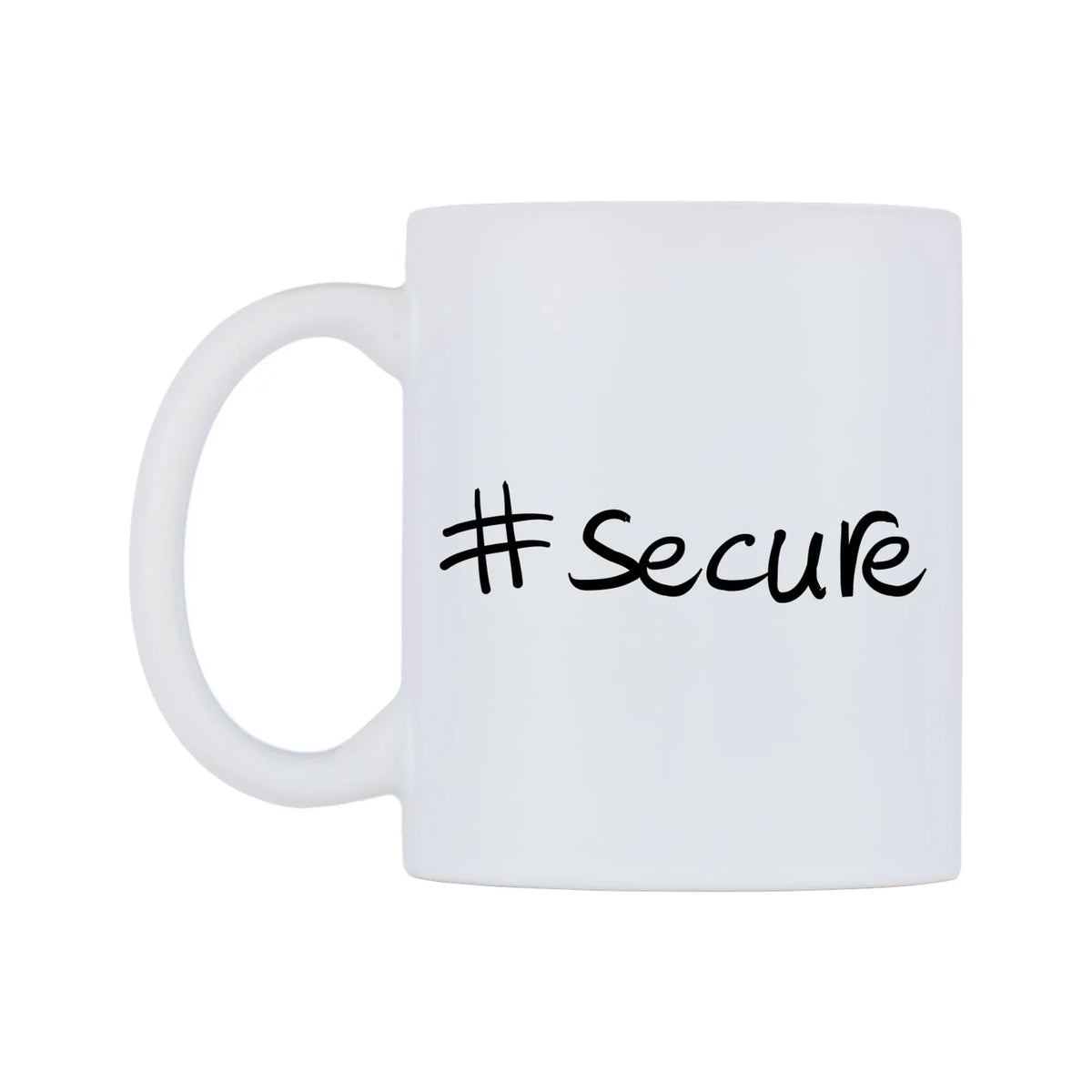 secure Mug — mug, right side, on a white background
